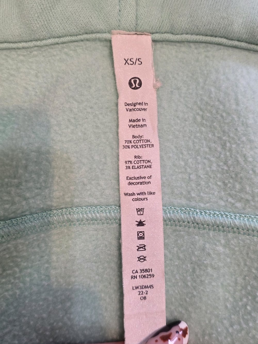 Lululemon Scuba Oversized Half-Zip Hoodie Delicate Mint - Picture 12 of 12